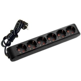 Resim Viko 6'lı Priz 3x1,5 mm Uzatma Siyah 9 MT 