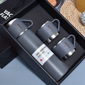 Resim 1 set 500ml Paslanmaz Çelik İzole Vakumlu Termos Seti - Kapaklı Seyahat Bardağı, İçecekleri Saatlerce Sıcak veya Soğuk Tutar, Açık Hava Aktiviteleri ve Ofis Kullanımı için Mükemmel 
