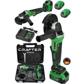 Resim 36V 5AH Profesyonel Kömürsüz Motor 125MM Taşlama Şarjlı El Aleti 