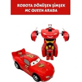 Resim Cars Robota Dönüşen Oyuncak Araba - Şimşek Mcqueen Robot Araba 