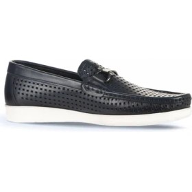 Resim Bueno Shoes Lacivert Deri Erkek Loafer 21MA84 