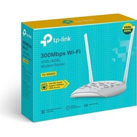 Resim Tp-lınk Td-w9950, 4 Port, 2.4ghz Wifi, 300mbps, 2xanten, Vdsl2, Adsl2 Modem 