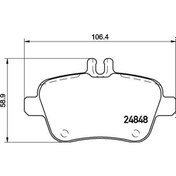 Resim Valeo Arka Balata Mercedes Cla 200-220-250 13 Slk 11 A Class-b Class 12val-670304 0064202320 0064207920 00 