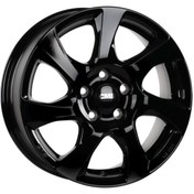 Resim CMS -1060-03 6.5x16" -4x108 ET37.5 63.4 Complete Black Gloss Jant (4 Adet) 