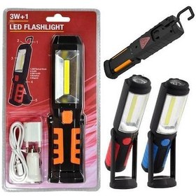 Resim Watton Wt-293 Şarjlı Ve Mıknatıslı Oto Lambası Güçlü Led Çok Renkli 