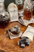 Resim Pinecone 9 Adet Viski Soğutma Taşı Viski Taşı Seti Ve Kesesi Hediyelik Soğutucu Doğal Taş Whiskey Ice Stone 