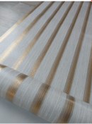 Resim Kirli Beyaz Üzerine Gold Avangart Kabartmalı Duvar Kağıdı 5 M² 