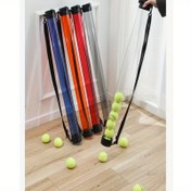 Resim Tennis Top Seçici Omuz Askılı - Bükülme Tasarımı, Taşınabilir ve Dayanıklı, Açık Hava / Spor Salonu Kullanımı İçin, Şeffaf TPE Malzeme, Kolay Top Toplama İçin Ergonomik Kolu, Tennis Aksesuarları, Spor Salonu Ekipmanları, Şık Spor Ekipmanları, Sağlam Yapı 