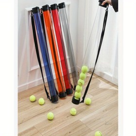 Resim Tennis Top Seçici Omuz Askılı - Bükülme Tasarımı, Taşınabilir ve Dayanıklı, Açık Hava / Spor Salonu Kullanımı İçin, Şeffaf TPE Malzeme, Kolay Top Toplama İçin Ergonomik Kolu, Tennis Aksesuarları, Spor Salonu Ekipmanları, Şık Spor Ekipmanları, Sağlam Yapı 