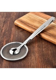 Resim Mybru Paslanmaz Metal Süzgeçli Kızartma Maşası 