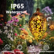 Resim IP65 Güneş Su Damlası Feneri - Yüksek Kaliteli Açık Hava Bahçe Işığı, Canlı Renkli Desenler, Patio, Doğum Günü Partileri ve Tatil Dekoru için Mükemmel, Güneş Enerjili Hediye Fikri, Güneş Enerjili Açık Hava Dekorasyonları, Patio Aydınlatması, Su Damlası Tasarımı, Dayanıklı Aydınlatma 