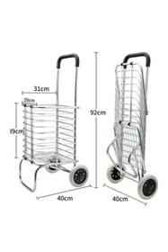 Resim ForWhat Büro Ev Ofis Yazlık için Katlanır Taşınır Alışveriş Pazar Arabası 