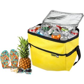 Resim restinal AUTOMIX 24 LT TERMOS ÇANTA 32x22x37 CM KAMP PİKNİK PLAJ SEYAHAT SOĞUTUCU 