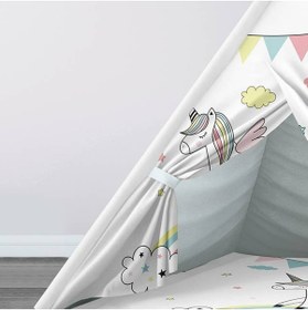 Resim instababyrooms Çocuk Oyun Çadırı Unicorn Dijital Baskılı 