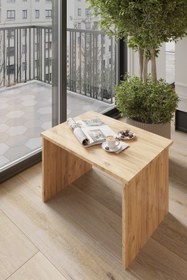 Resim Fikus Mobilya Atlantik Çam Sehpa - Modern ve Dayanıklı Tasarım Balkon ve Bahçe Masası 