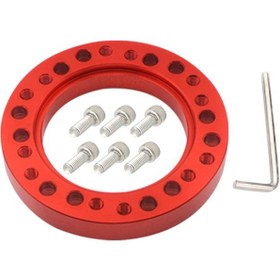 Resim Suntek Araç Direksiyonu Hub Adaptörü Spacer Ped Kırmızı 