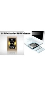 Resim Appa Sata 9.5 Mm Ssd Harddisk Kutusu Kızak 