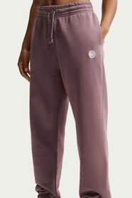 Resim Nike Sportswear Phoenix Fleece Oversize Fit Hibrid Mid Rise Jogger Kadın Eşofman Altı Mor 