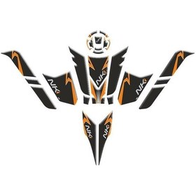 Resim Gogo Tank Pad Full Set 003 Cf Moto 250nk 2023 Siyah Turuncu 