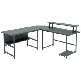 Resim 200-s L Masa, Oyun Masası, L-tipi Bilgisayar Masası Siyah 