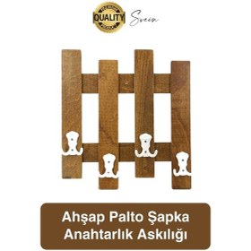 Resim Özel Tasarım 5 Kancalı Doğal Ahşap Duvar Kapı Askısı Elbise Askılık Portmanto Vestiyer Anahtarlık Diğer 