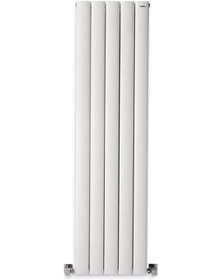 Resim 1500mm x 395mm Yüksek Isı Kapasiteli Dekoratif Lilac Dikey Beyaz Alüminyum Radyatör 