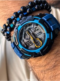 Resim Jaga Su Geçirmez Kronometreli Lacivert Dijital Erkek Kol Saati 