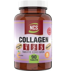 Resim Ncs Collagen Kolajen Tip 1-2-3 Hyaluronic Acid 3 X 90 Tablet 