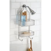 Resim Genel Markalar Banyo Duş Rafı Duş Hortumuna Takılabilir Vantuzlu Damlalı Model 25x11x55cm 