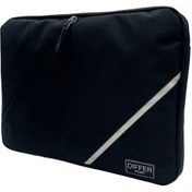 Resim Differ Studio 13-14-15,6'' Inç Siyah-deri Detaylı Unisex Laptop/macbook/notebook Kılıfı/çanta 