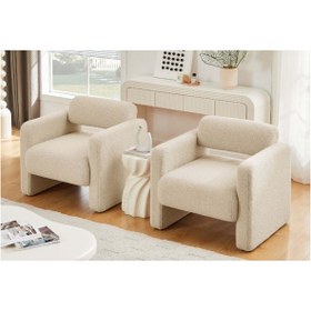 Resim Vivense MONO İKİLİ BEJER SETİ, BEYAZ 