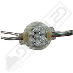 Resim 24volt 50mm Ws2811 Adreslenebilir Lunapark Ledi Argb Pixel Modül Led 30 Adet 