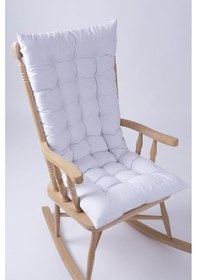 Resim Altınpamuk Lüx Sallanan Sandalye Minderi Selen Bağcıklı 120x50cm Sadece Minder Beyaz 