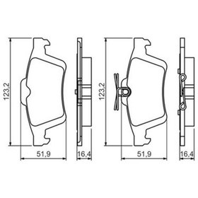 Resim Volvo V40 1.5 T3 2015-2018 Bosch Arka Balata Netpar25212 