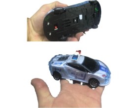 Resim Rozia Kırılmaz Korumalı Sesli Işıklı Çek Bırak Sürtmeli Oyuncak Polis Arabası 