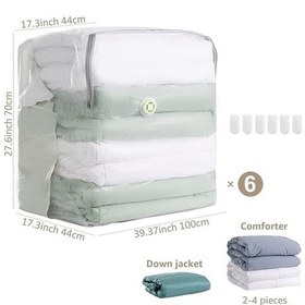 Resim Büyük Boy 80cm X 100cm X 50cm Küp Vakumlu Hurç & Vakumlu Poşet & Yorgan&battaniye&yastık&elbise Şeffaf 