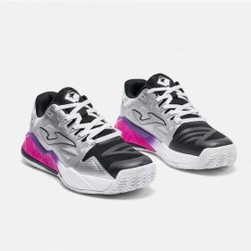 Resim Joma Tspıls2612om Spin Lady Toprak Kort Kadın Padel Ayakkabısı Gümüş/mor 