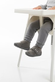 Resim Ayakmod Gri Süet Cırtlı Bebek Panduf Ba&Ba 058989 B 