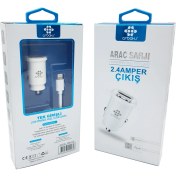 Resim Tstore (Iphone) 2.4A Çift Girişli Araç Şarjı Arbaks ARB-028 