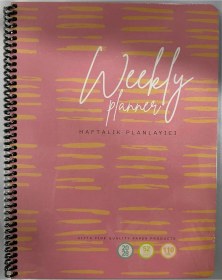 Resim Haftalık Planlayıcı 20x28 52 Yaprak 110gr Pembe 