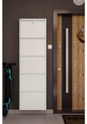 Resim Ceha Kilitli 5'li Metal Ayakkabılık - Beyaz K.AYK-5 /AB9010/ SOPACK/KL Beyaz 
