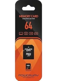 Resim Powerway Pwr-64 64 Gb Micro Sd Hafıza Kartı Class 10 Diğer 
