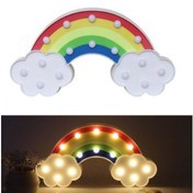 Resim Led Işıklı Gökkuşağı Gece Lambası 
