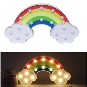 Resim Led Işıklı Gökkuşağı Gece Lambası 