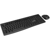 Resim Everest KM-719 Siyah Ikisi bir arada 2 in 1 Kablosuz Q Multimedia Klavye + Mouse Set Yeni Version 