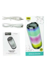 Resim Nby8892 Bluetooth Hoparlör Taşınabilir Led Işıklı 