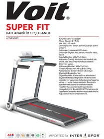 Resim Voit Superfit Katlanabi̇li̇r Koşu Bandı 