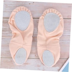 Resim Holibanna 1 Çift Dans Ayakkabıları Bale Ayakkabıları Kızlar Için Terlik Kadınlar Için Hafif Spor Ayakkabıları Bayan Bale Daireleri Kadınlar Için Yumuşak Taban Terlik Yoga Çan Ekipmanları 