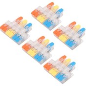 Resim Dianziye 5 Adet 3 Giriş 6 Çıkış Hızlı Kablolu Bağlayıcı - Kırmızı Bakır İletkenli, 0.5-6mm², 41a, 450v, Ateş Direnci, Elektrikli Cihazlar İçin 