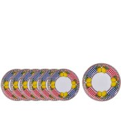 Resim Korkmaz Limonetta Cam Collection 7li Tabak Seti A8739-2 